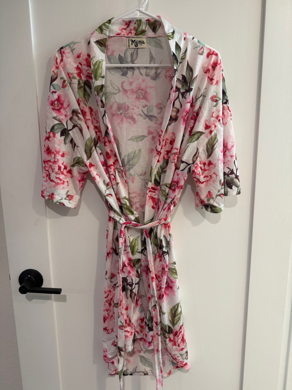 Show Me Your Mumu Floral Short Robe in Pink